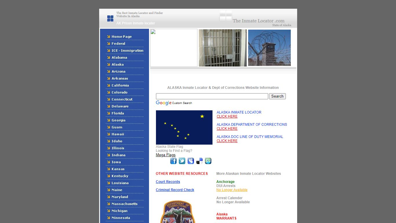 Alaska DOC & AK Inmate Locator, Find and Locate Inmates