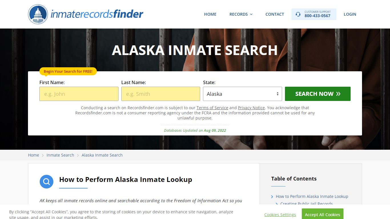 Alaska Inmate Search - Jail & Prison Records Online