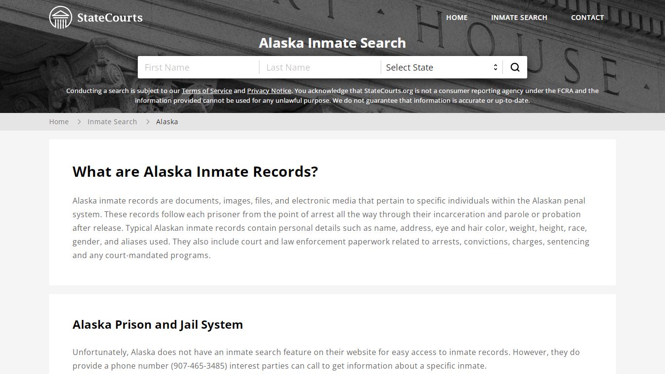 Alaska Inmate Search, Prison and Jail Information ...