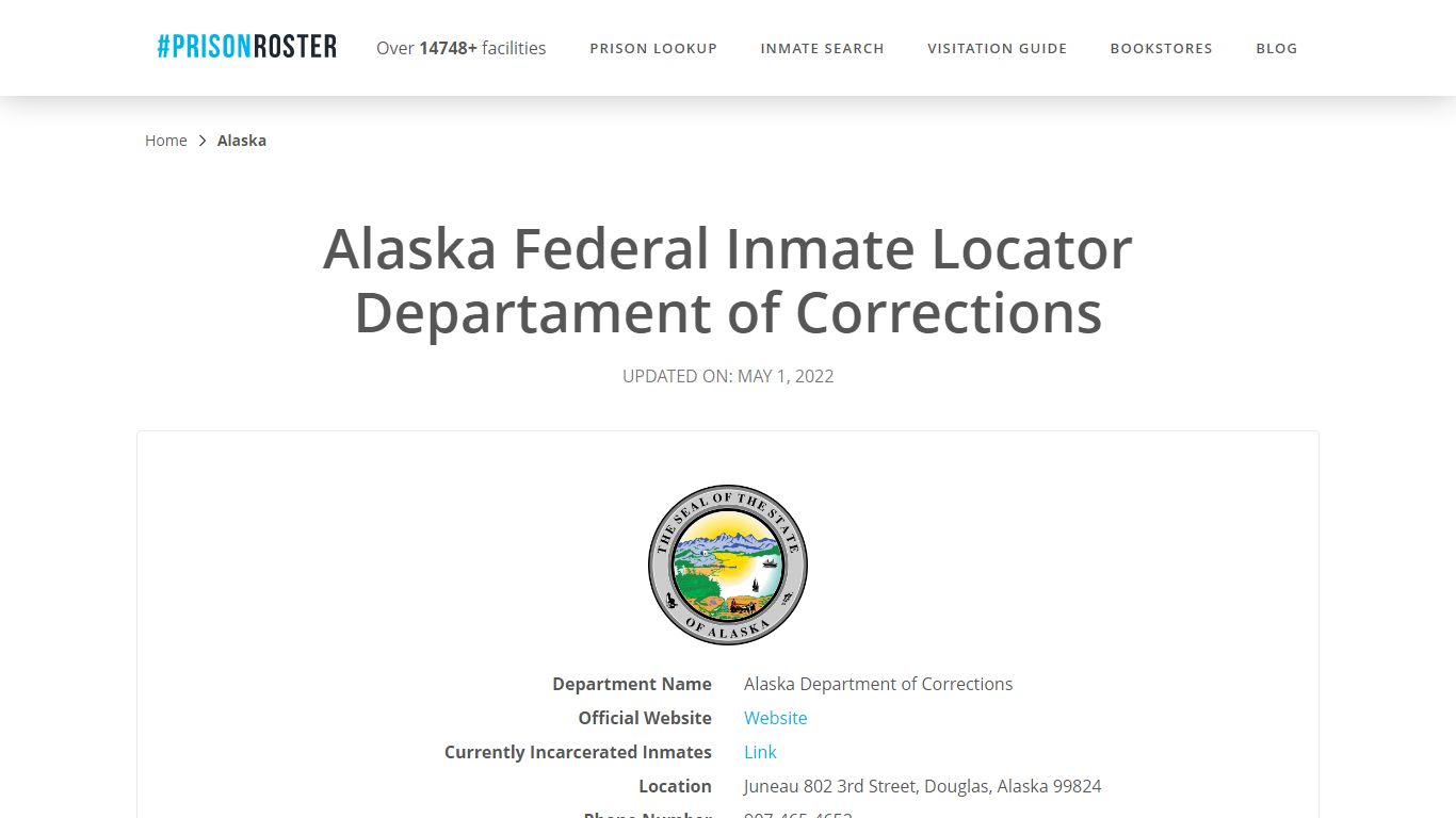 Alaska Federal Inmate Search - Nationwide Inmate Search